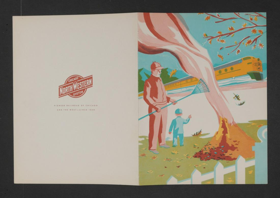 19 PIECES CHICAGO NORTHWESTERN RR EPHEMERA & MENUS (1 of 13)