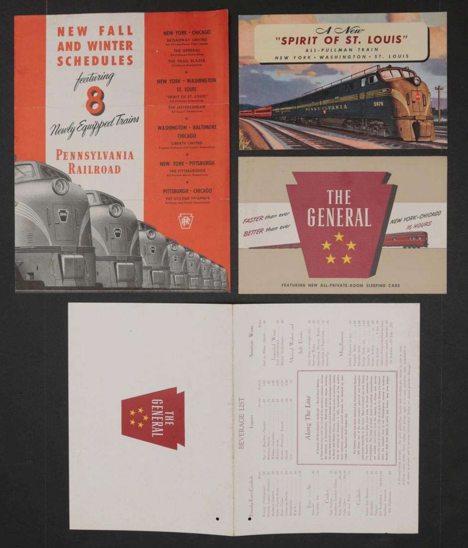 14 PIECES OF PENNSYLVANIA RAILROAD EPHEMERA (1 of 10)