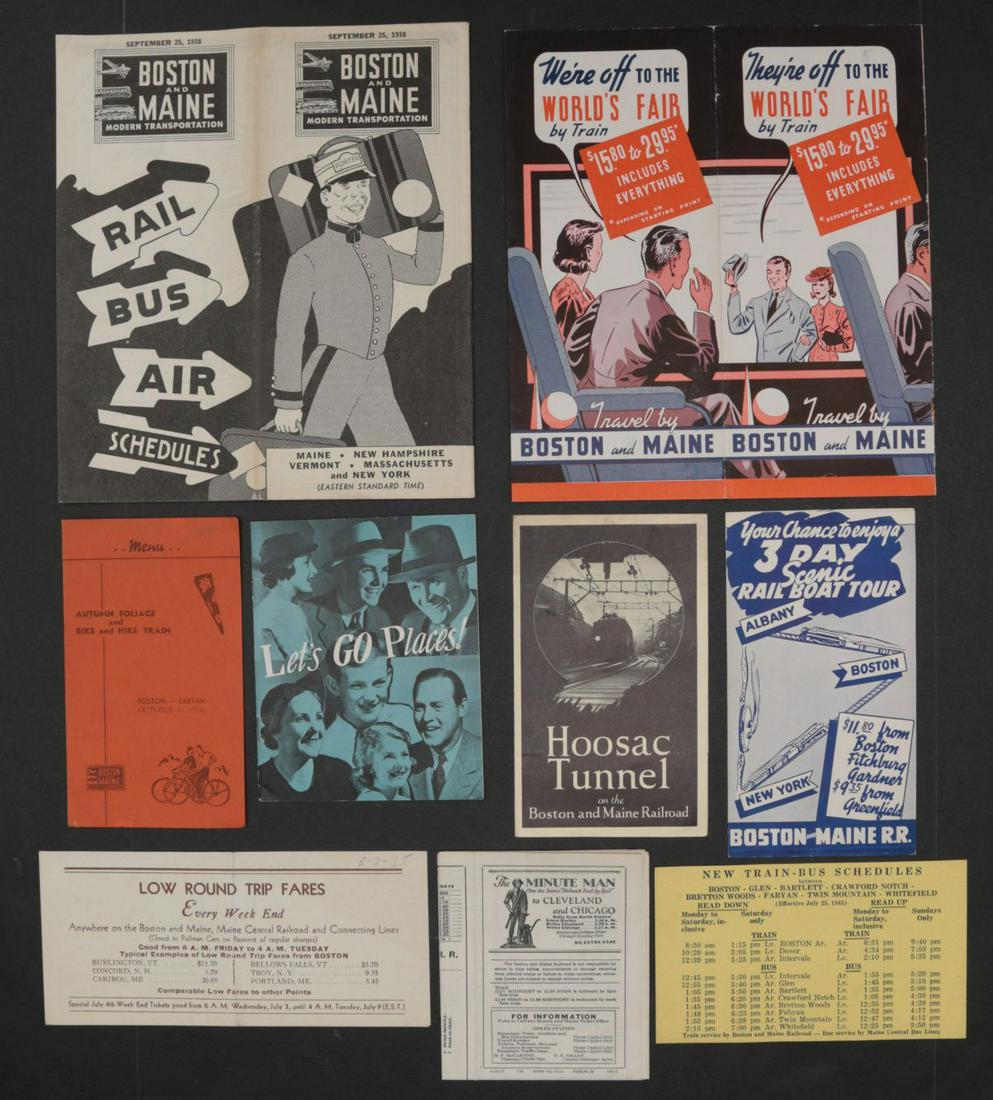 24 PIECES BOSTON AND MAINE EPHEMERA (1 of 12)