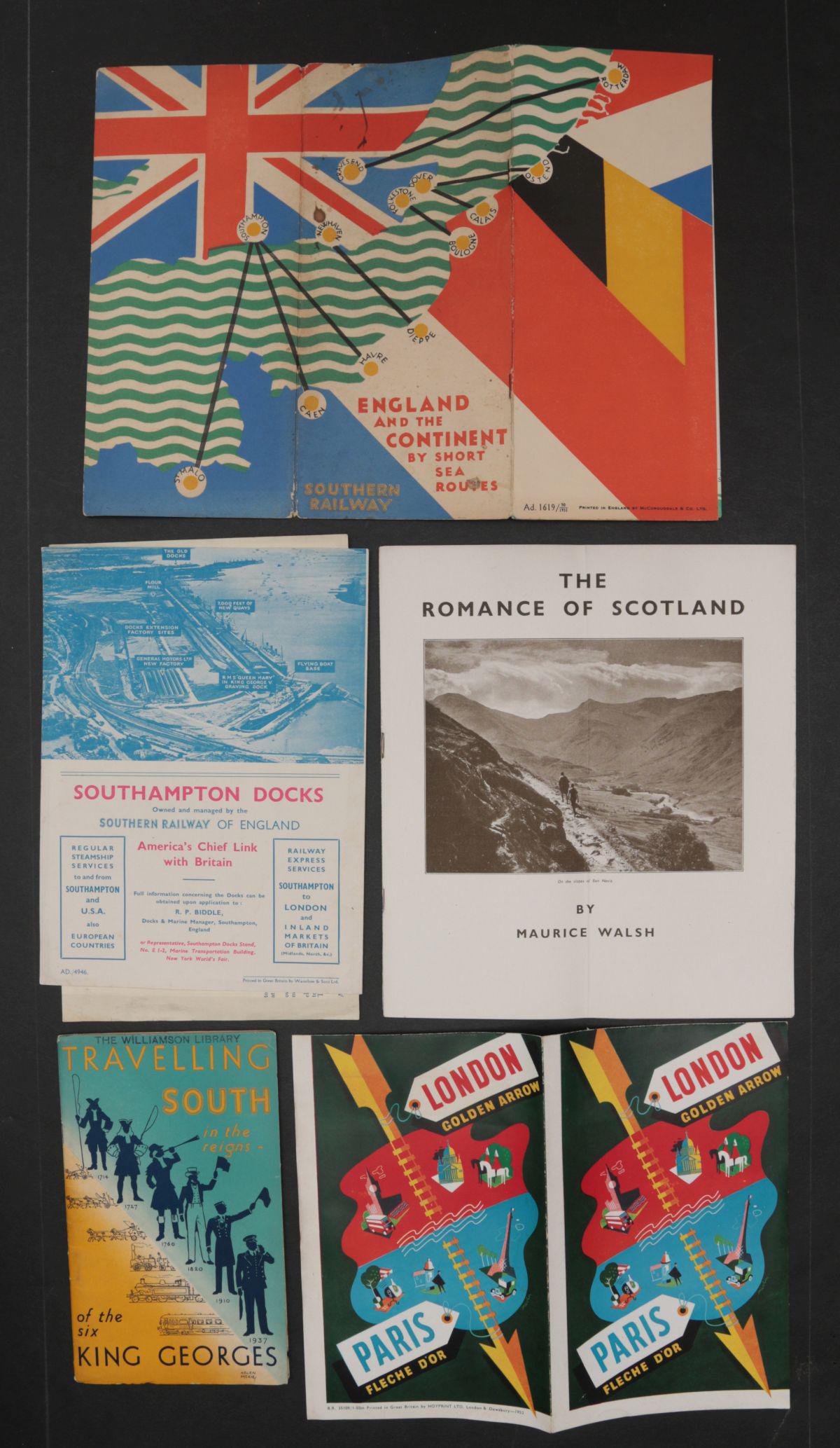 ENGLAND AND SCOTLAND TRAVEL EPHEMERA: Most single lots can ship via USPS priority mail for $23.00 plus insurance. Multiple lots can and will be combined which will raise the price. Example of 4 standard lots going to California is $19.09 