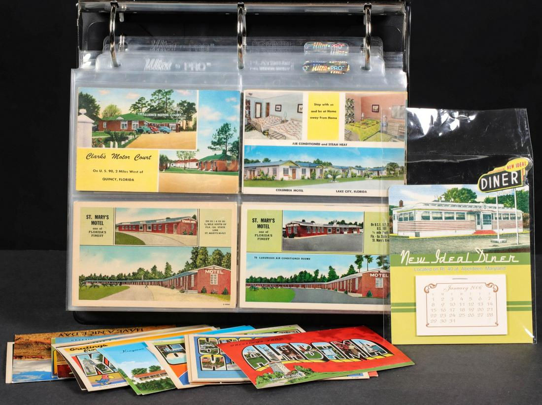 LOT OF HOTEL, MOTEL MOTOR COURT LINEN POST CARDS: Most single lots can ship via USPS priority mail for $23.00 plus insurance. Multiple lots can and will be combined which will raise the price. Example of 4 standard lots going to California is $19.09