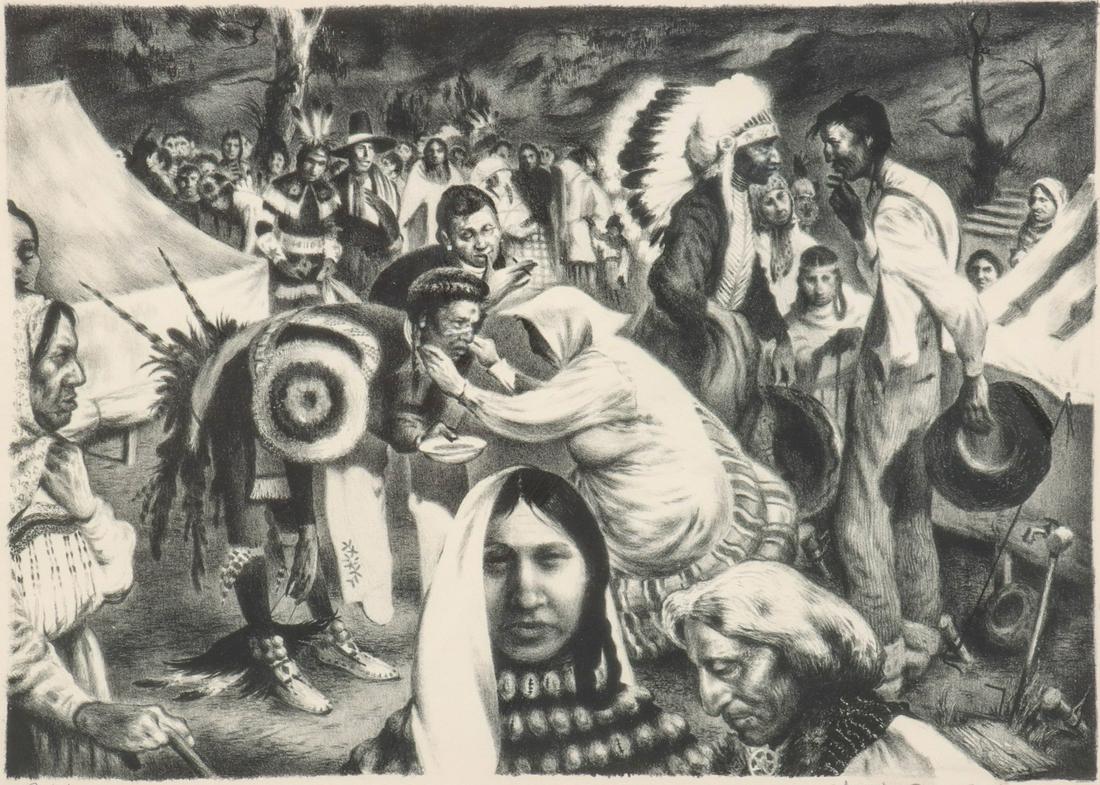 CHARLES BANK WILSON (1918-2013) RARE EARLY SIGNED LITHO (1 of 11)