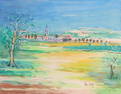 JEAN DUFY (1888-1964) WATERCOLOR WITH GOUACHE
