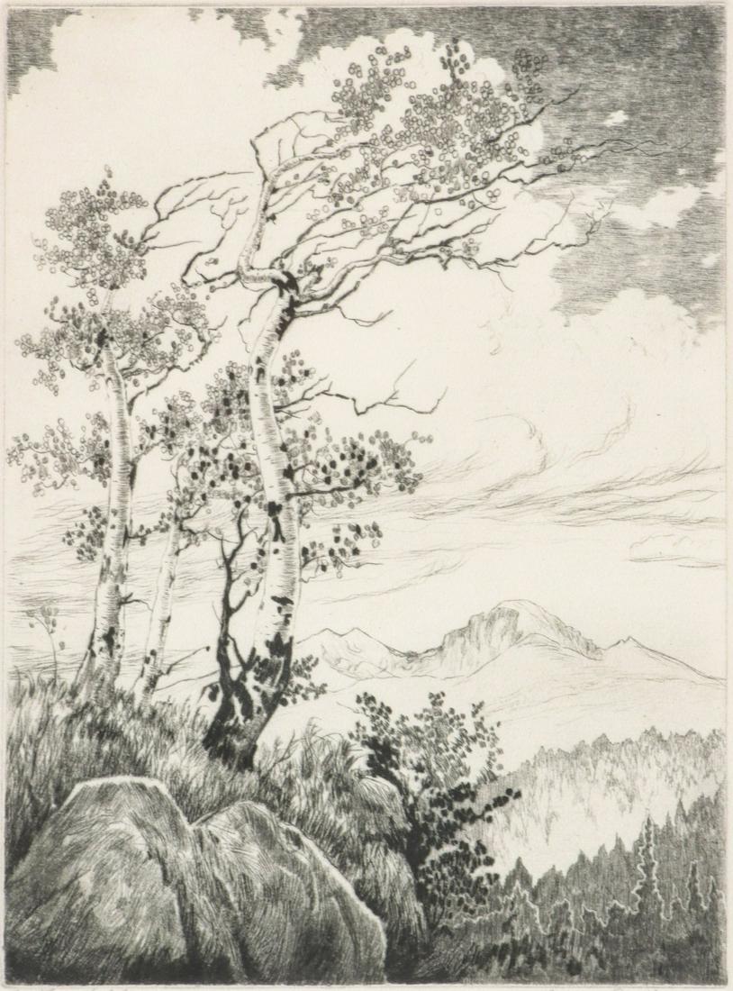LYMAN BYXBE (1886-1980) PENCIL SIGNED ETCHING (1 of 10)