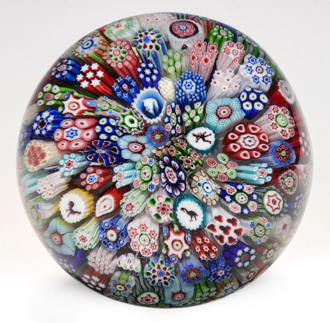 ANTIQUE SIGNED & DATED BACCARAT WITH 4 GRIDEL CANES (1 of 9)