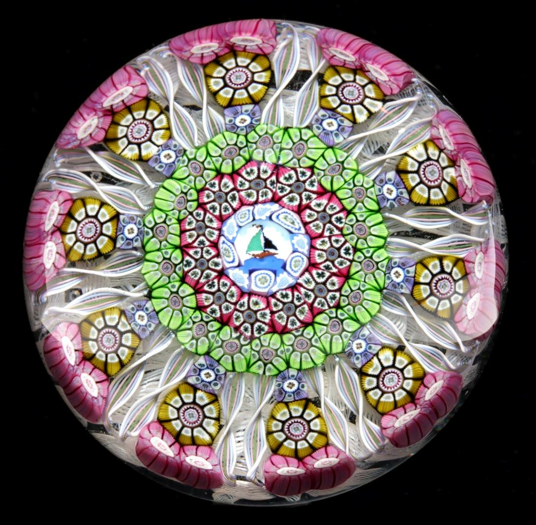 PERTHSHIRE SAILBOAT PAPERWEIGHT, LIMITED EDITION 1980 (1 of 12)