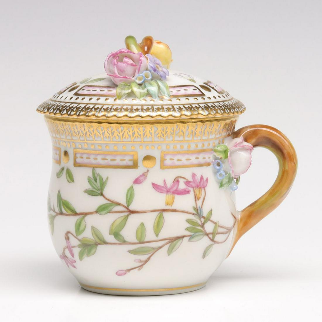 ROYAL COPENHAGEN FLORA DANICA MUSTARD POT (1 of 8)