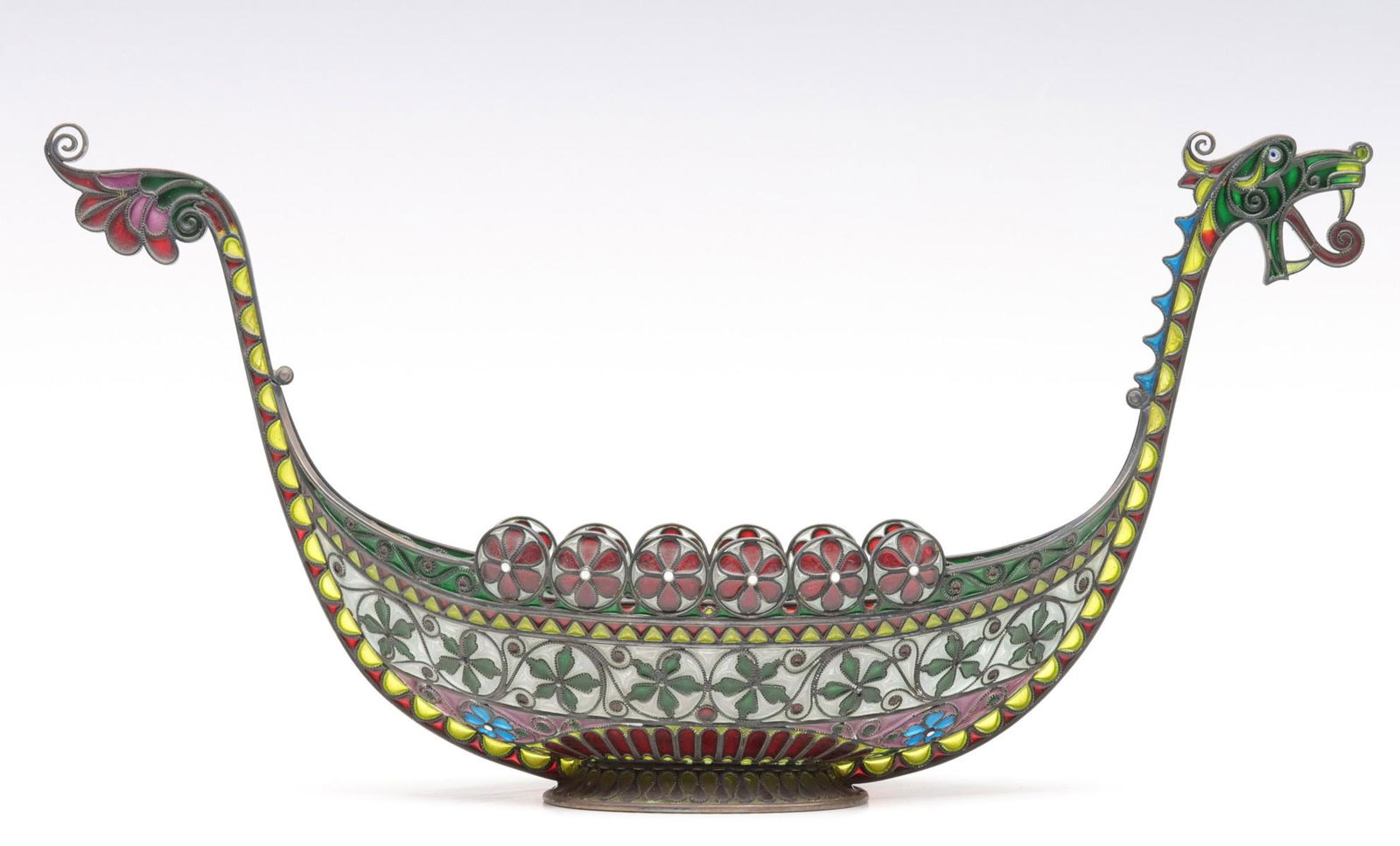 A FINE LARGE PLIQUE A JOUR VESSEL SIGNED MARIUS HAMMER (1 of 19)