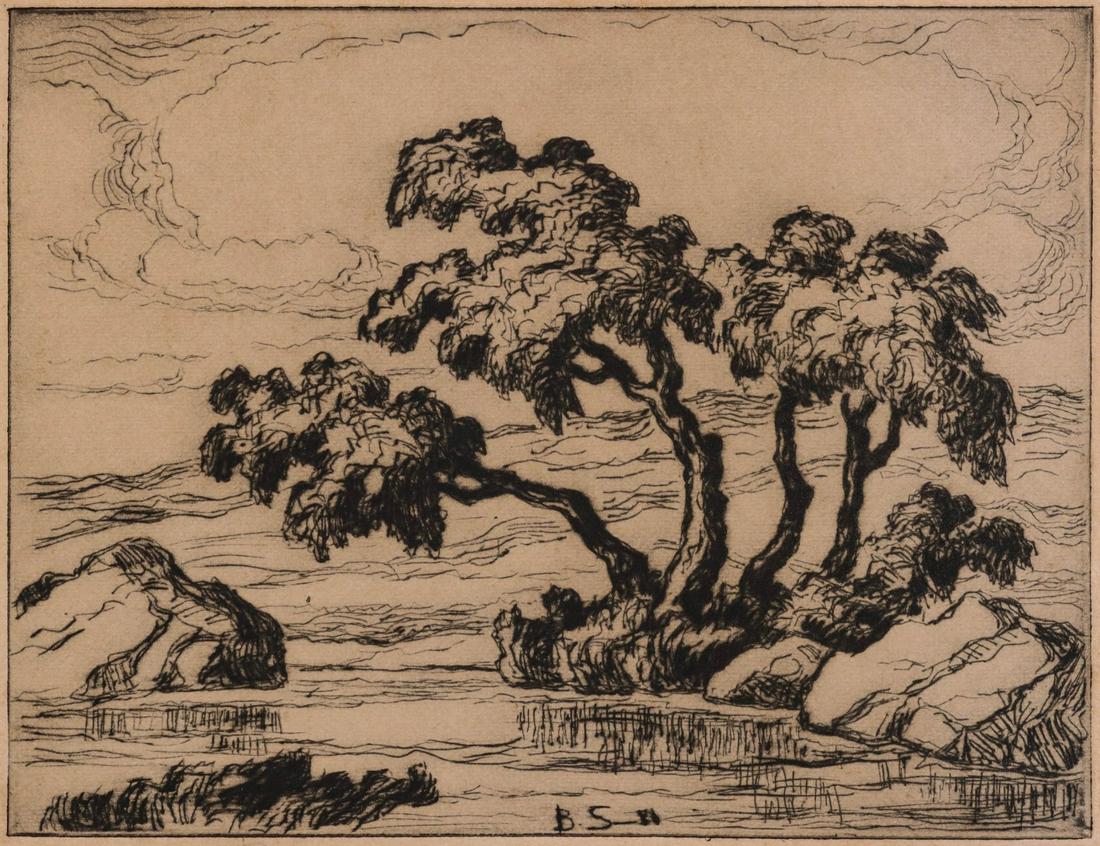 BIRGER SANDZEN (1871-1954) PENCIL SIGNED ETCHING (1 of 12)