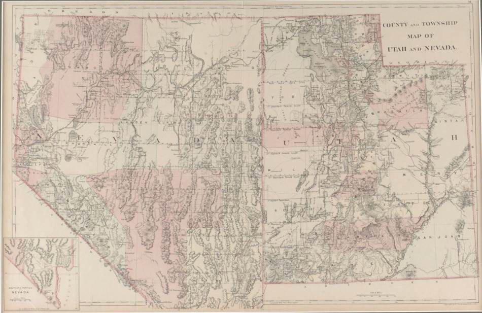 THREE 19TH CENTURY MAPS OF UTAH: Includes two 'by order of the honorable the Secretary of War,' and assisted by G.K. Gilbert, A.R. Marvine, E.E. Howell, and based on expeditions of 1872 and 1873. Both with sight sizes of approximatel