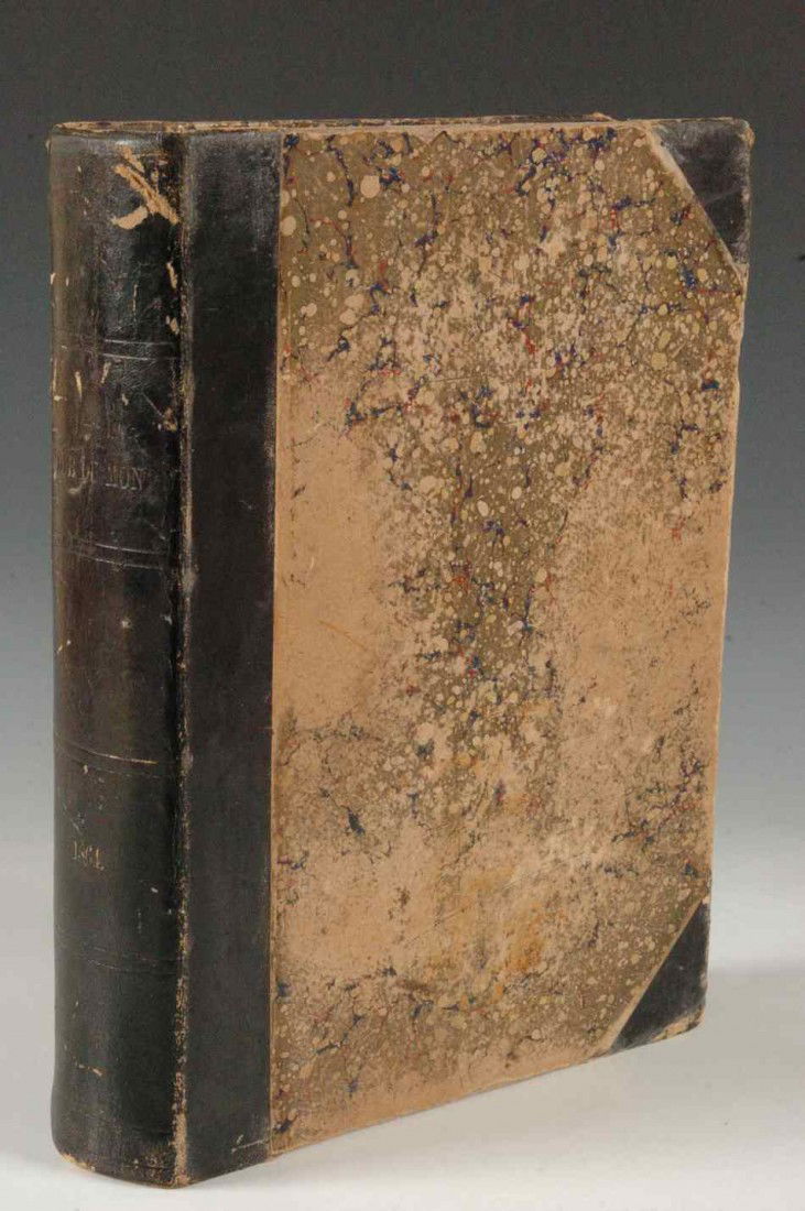 CHARTON, M. EDOUARD, 'LE TOUR DU MONDE' 1864: Full title, 'Le Tour du Monde: Nouveau Journal des Voyages,' 1864 first edition, published by Librairie Hachette, Londres, 4to, re bound hardcover. Leather spine.