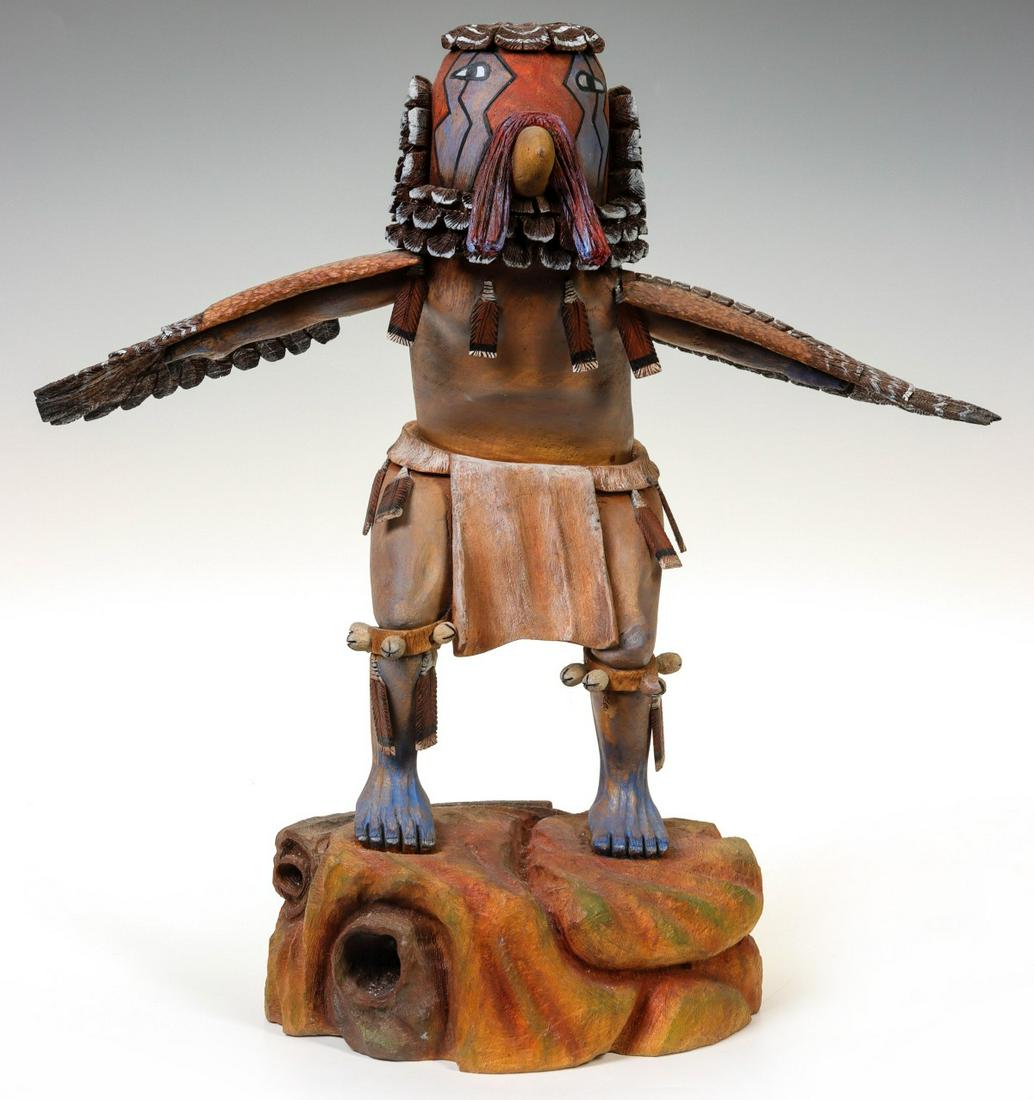 A HOPI EAGLE DANCER KACHINA SIGNED JOHN FREDERICKS (1 of 12)