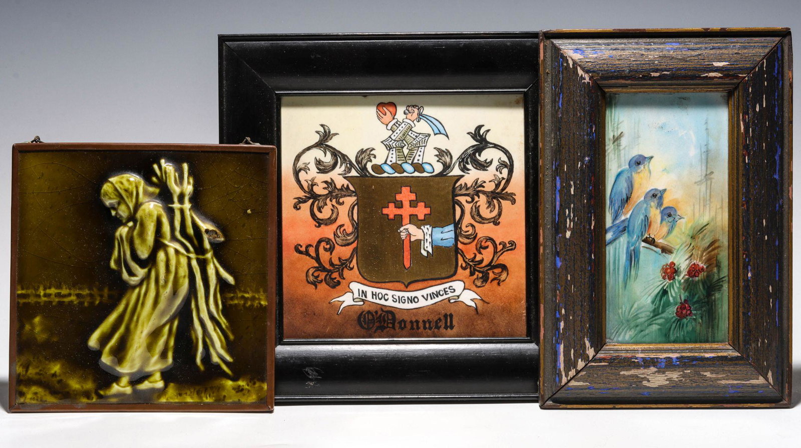 A COLLECTION OF ART POTTERY TILES (1 of 9)