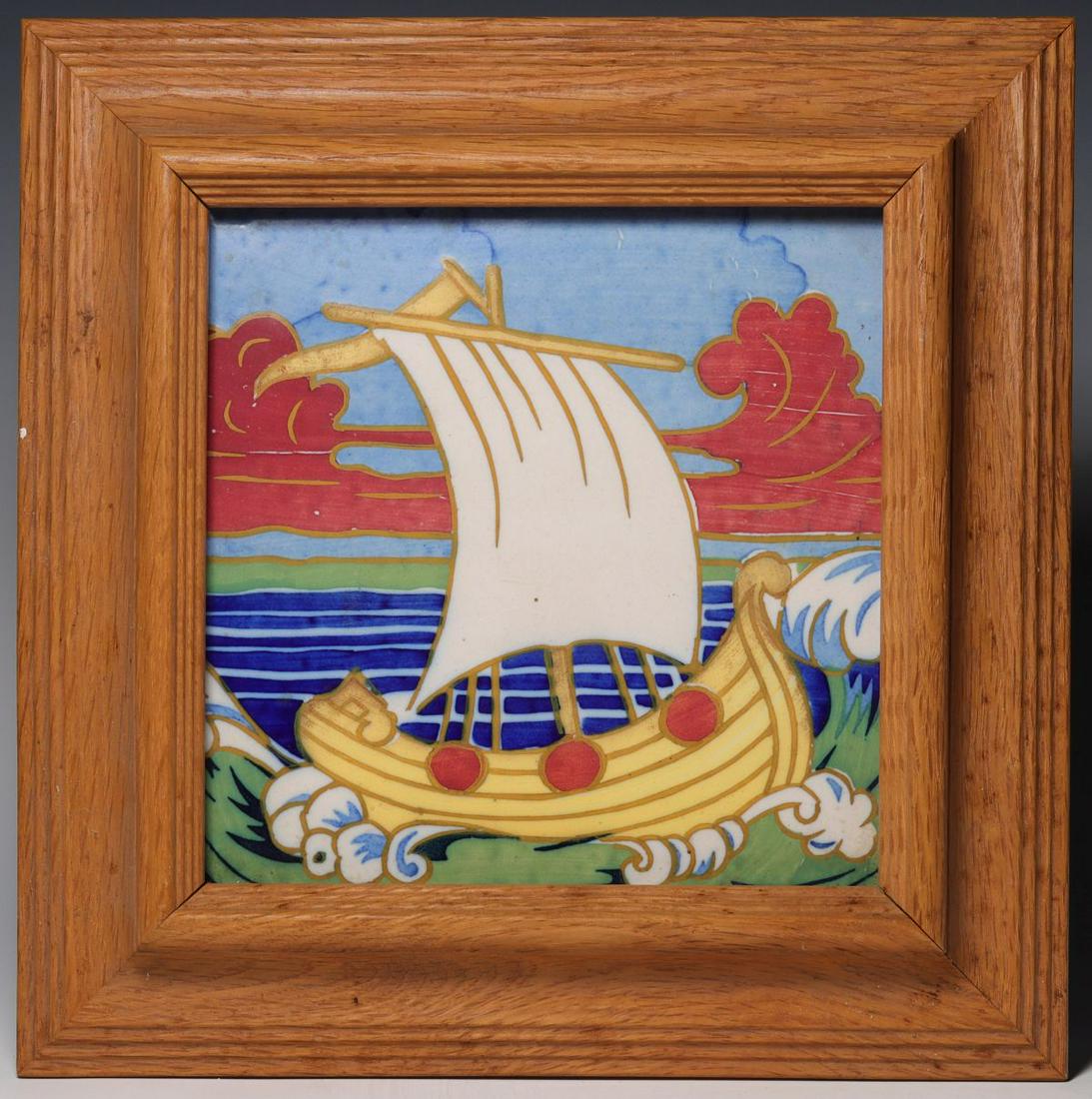 AN EARLY 20TH C. AMERICAN ART POTTERY TILE: Without proof of exemption, be aware that internet sales tax applies to all Internet transactions and local sales tax may apply to local pick-up transactions. We happily provide seamless in-house pack
