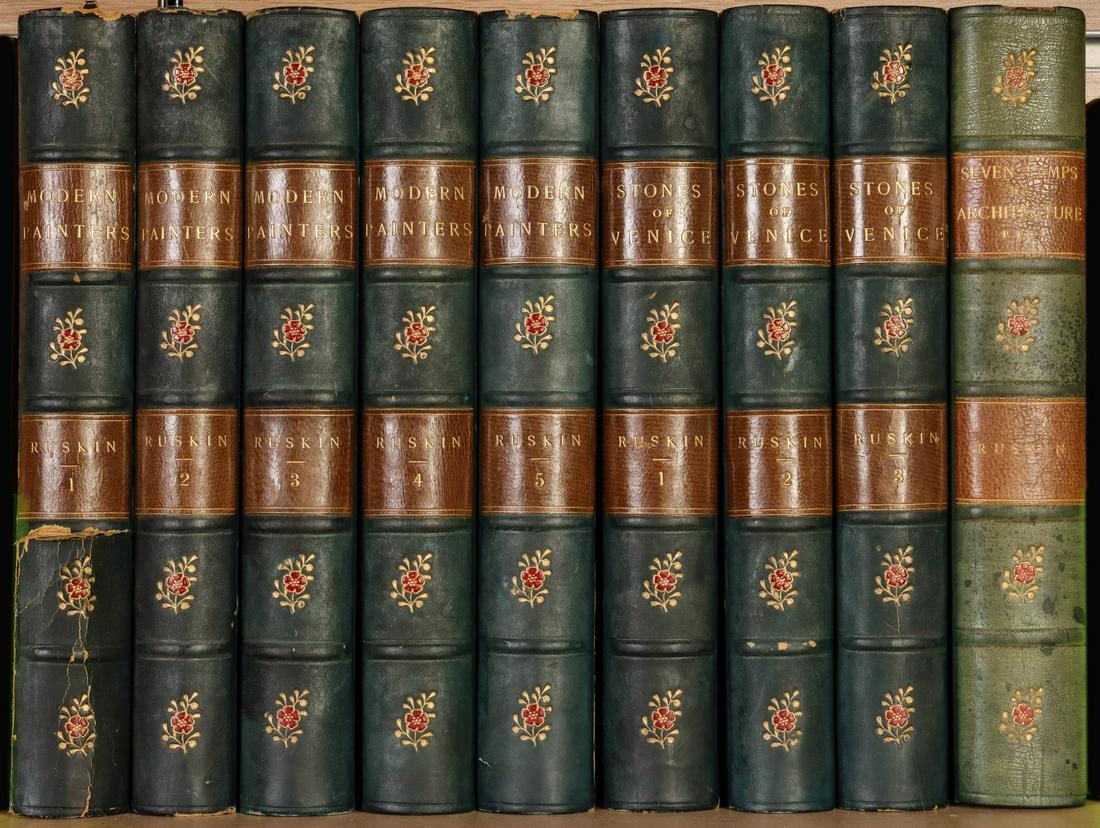 NINE VOL. JOHN RUSKIN 'MODERN PAINTERS' AND MORE (1 of 4)