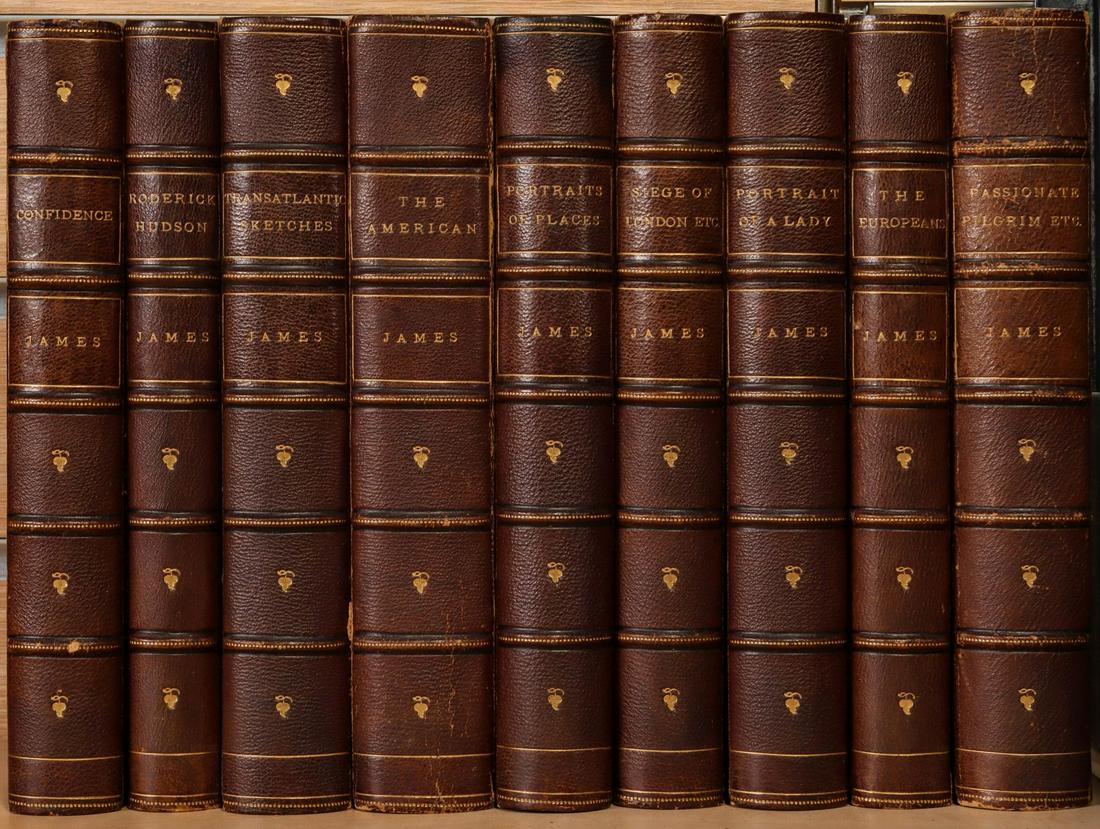 NINE VOL. SET OF WORKS BY HENRY JAMES, JR. 1882 (1 of 5)
