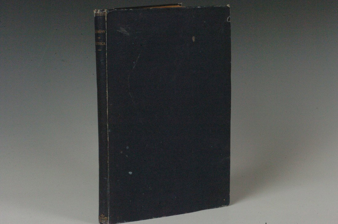 Kearney, P., Service with the French Troops in Africa,: Signed on flyleaf 'John Watts Kearny,' dated Nov. 29th, 1888, stamps from Babway High School Library on title page, 100 pp, blue cloth boards, 4to. Ex-library with stamps and residuals, wear and stain