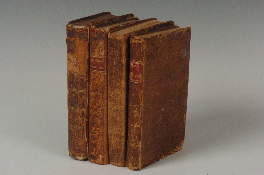Four Early 19th Century School Books: Includes 'A New System of Modern Geography,' By Benjamin Davies, third edition, Johnson and Warner, 1813, 447 pp. 'The Complete Measurer: or, the Whole Art of Measuring,' by William Hawney, John Gough