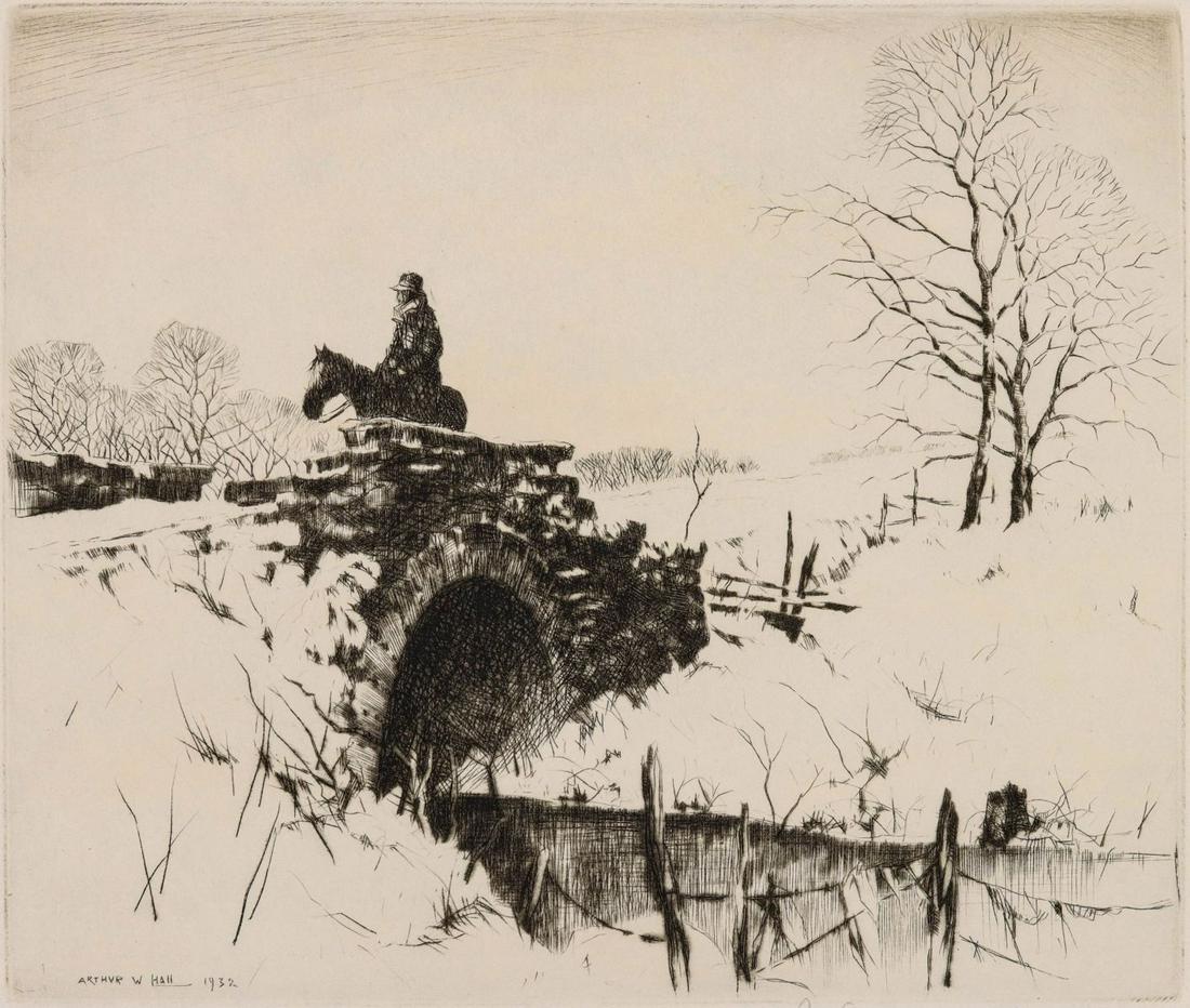 ARTHUR HALL (1889-1981) PPM GIFT PRINT FOR 1932 (1 of 10)