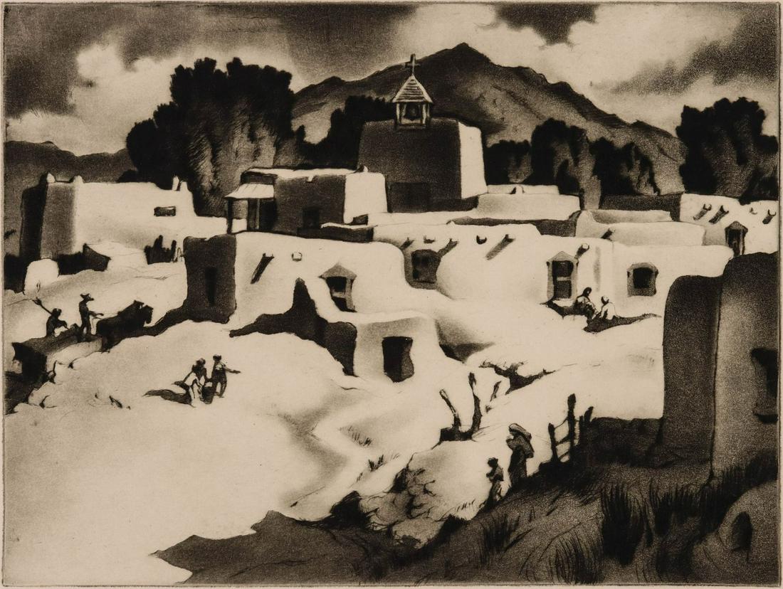 GENE KLOSS (1903-1996) ETCHING PPM GIFT PRINT FOR 1945 (1 of 10)