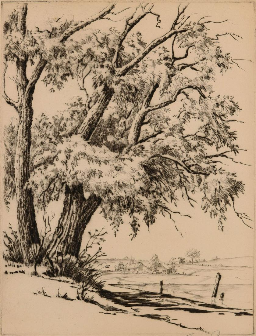 JAMES SWANN (1905-1985) ETCHING PPM GIFT PRINT FOR 1953 (1 of 11)