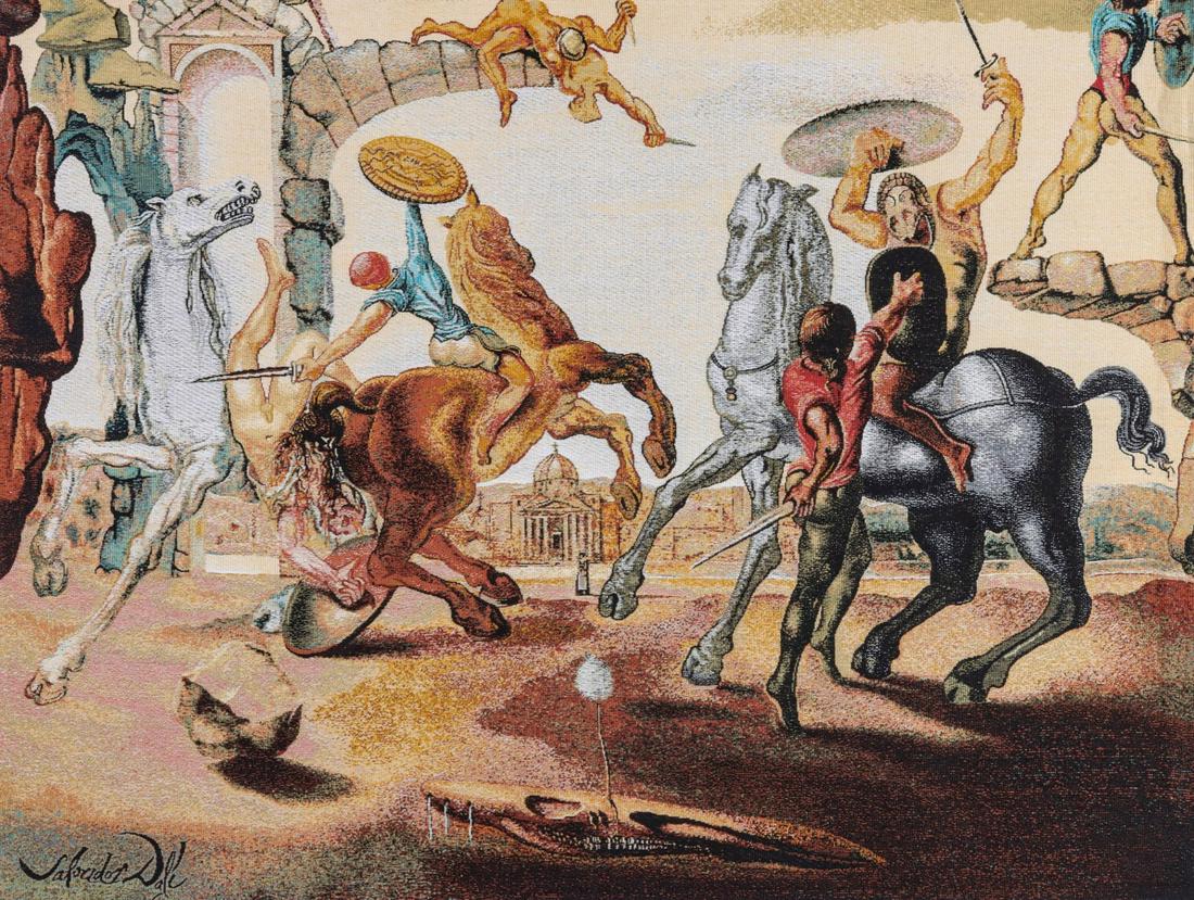 AFTER SALVADOR DALI WOVEN WOOL TAPESTRY, 1988 (1 of 13)