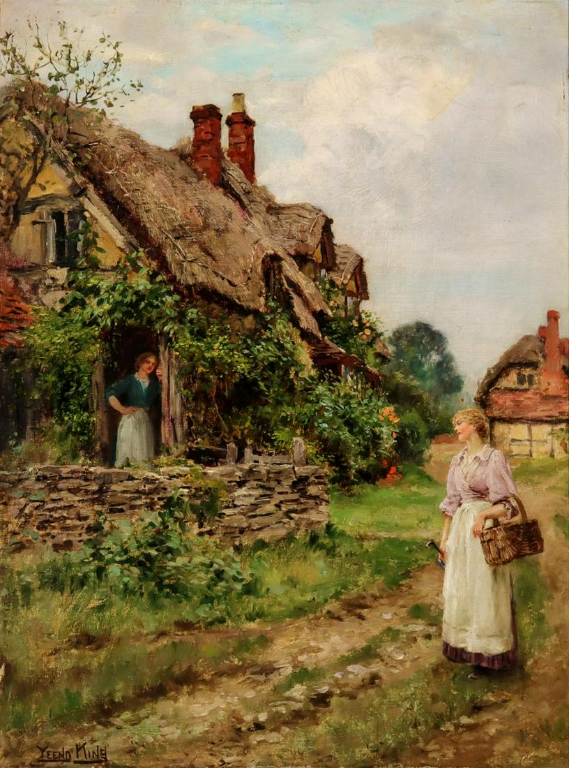 HENRY JOHN YEEND-KING (1855-1924) OIL ON CANVAS (1 of 18)