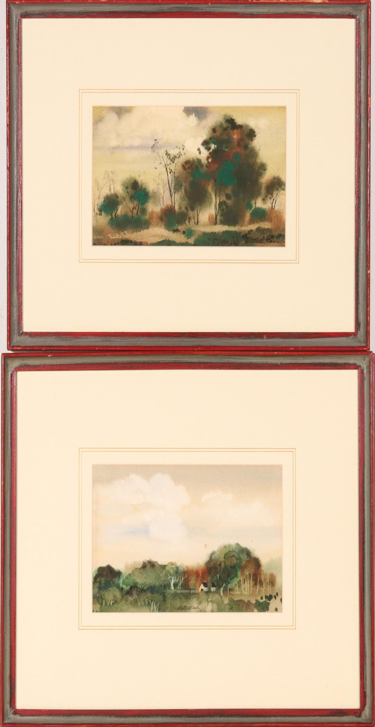 WALTER PARKE (1909-1994) WATERCOLOR ON PAPER- TWO WORKS (1 of 20)