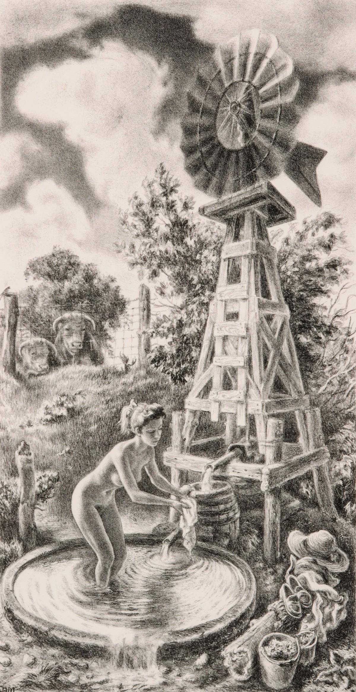 CHARLES BANKS WILSON (1918-2013) PENCIL SIGNED LITHO (1 of 12)