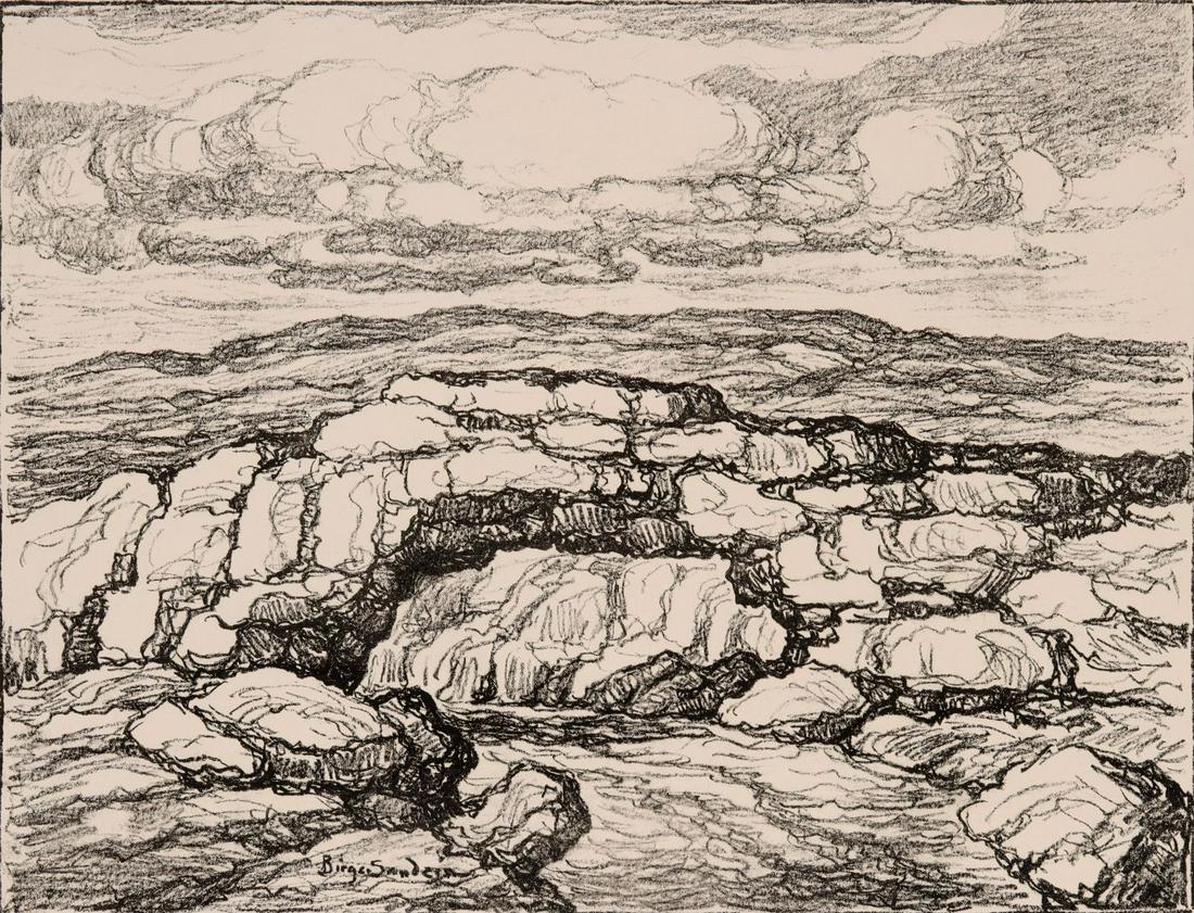 BIRGER SANDZEN (1871-1954) PENCIL SIGNED LITHOGRAPH (1 of 15)