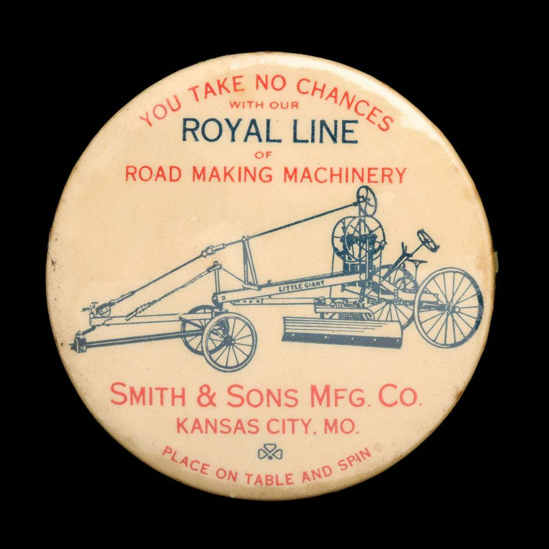 SMITH &SONS KANSAS CITY ROAD MAKING MACHINERY CELLULOID (1 of 4)