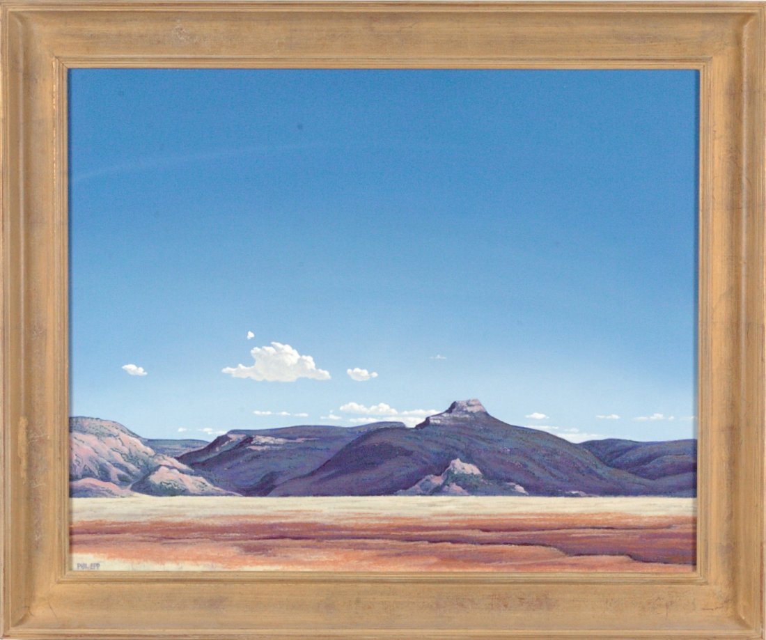 PHIL EPP (1946 - KANSAS) ACRYLIC ON PANEL: Signed lower right, measures 24 x 30 inches with an overall framed size of 29.50 x 35.50 inches