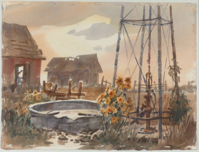 Randy Penner Wws Watercolor On Paper