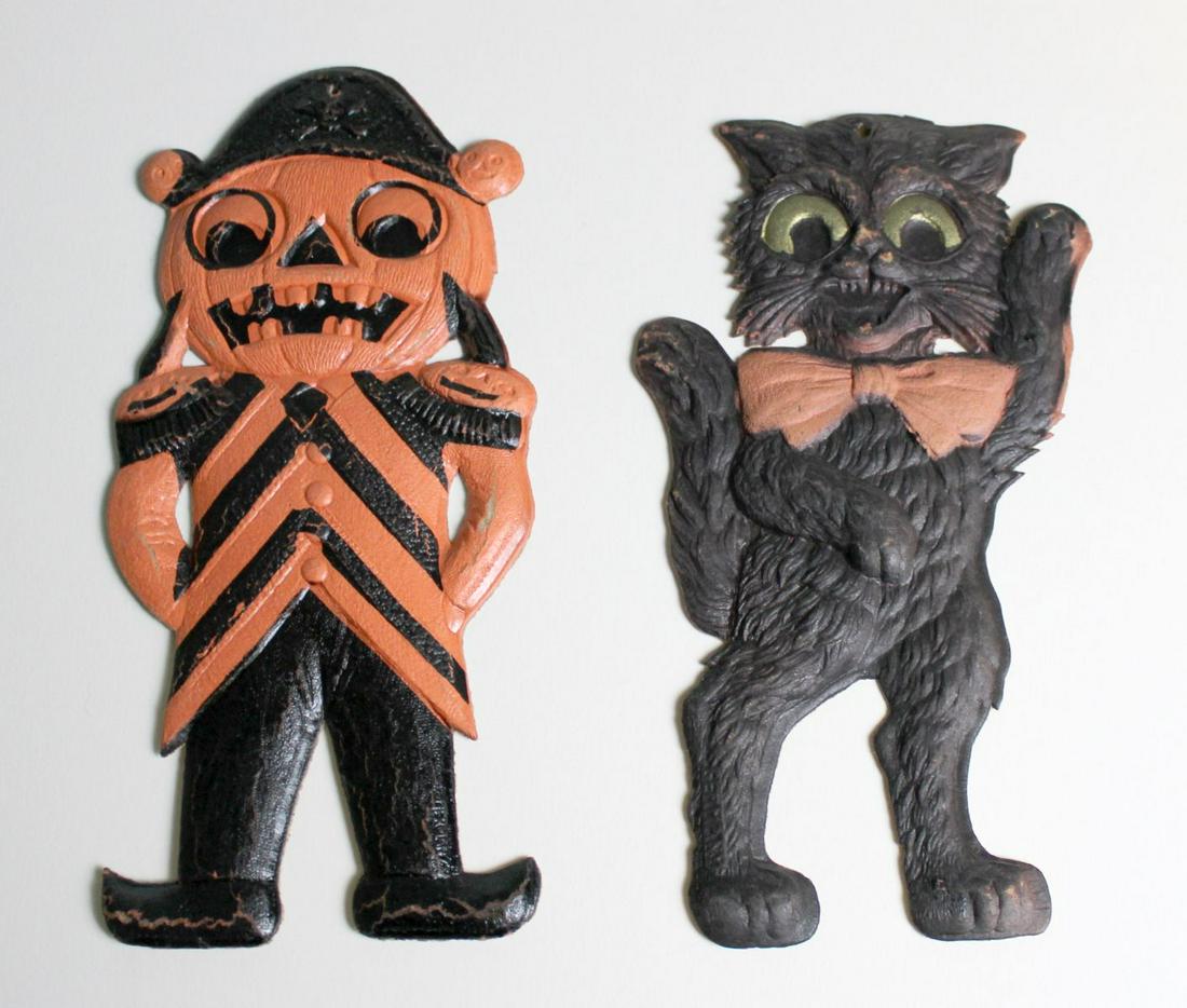 GERMAN DIE-CUT EMBOSSED HALLOWEEN DECORATIONS (1 of 11)