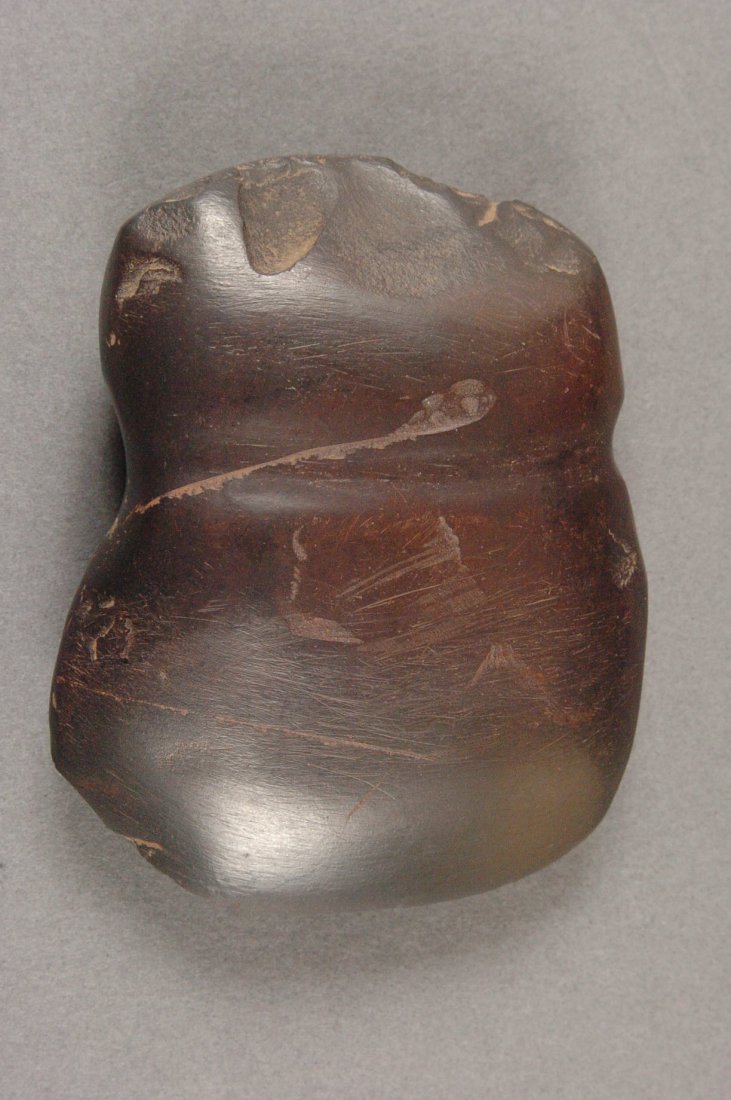 3.5 INCH HEMATITE AXE, LEWIS CO., MO.: 3.5 x 3 inches, Lewis Co., Mo.