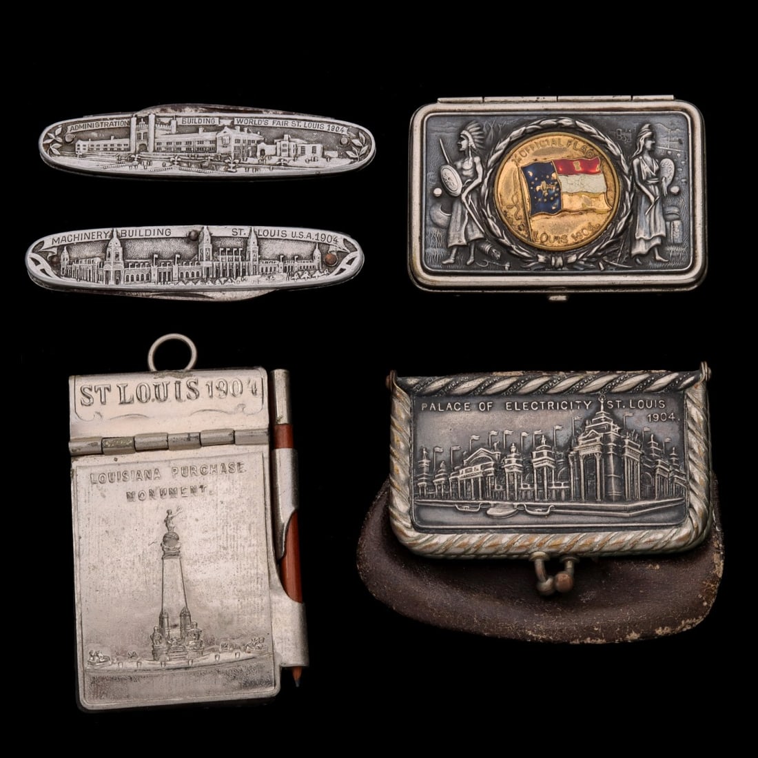 A COLLECTION OF 1904 ST. LOUIS WORLD'S FAIR SOUVENIRS (1 of 20)