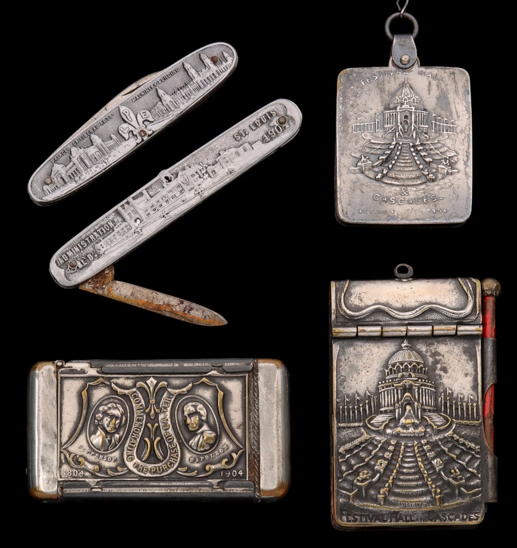 A COLLECTION OF 1904 ST. LOUIS WORLD'S FAIR SOUVENIRS (1 of 11)