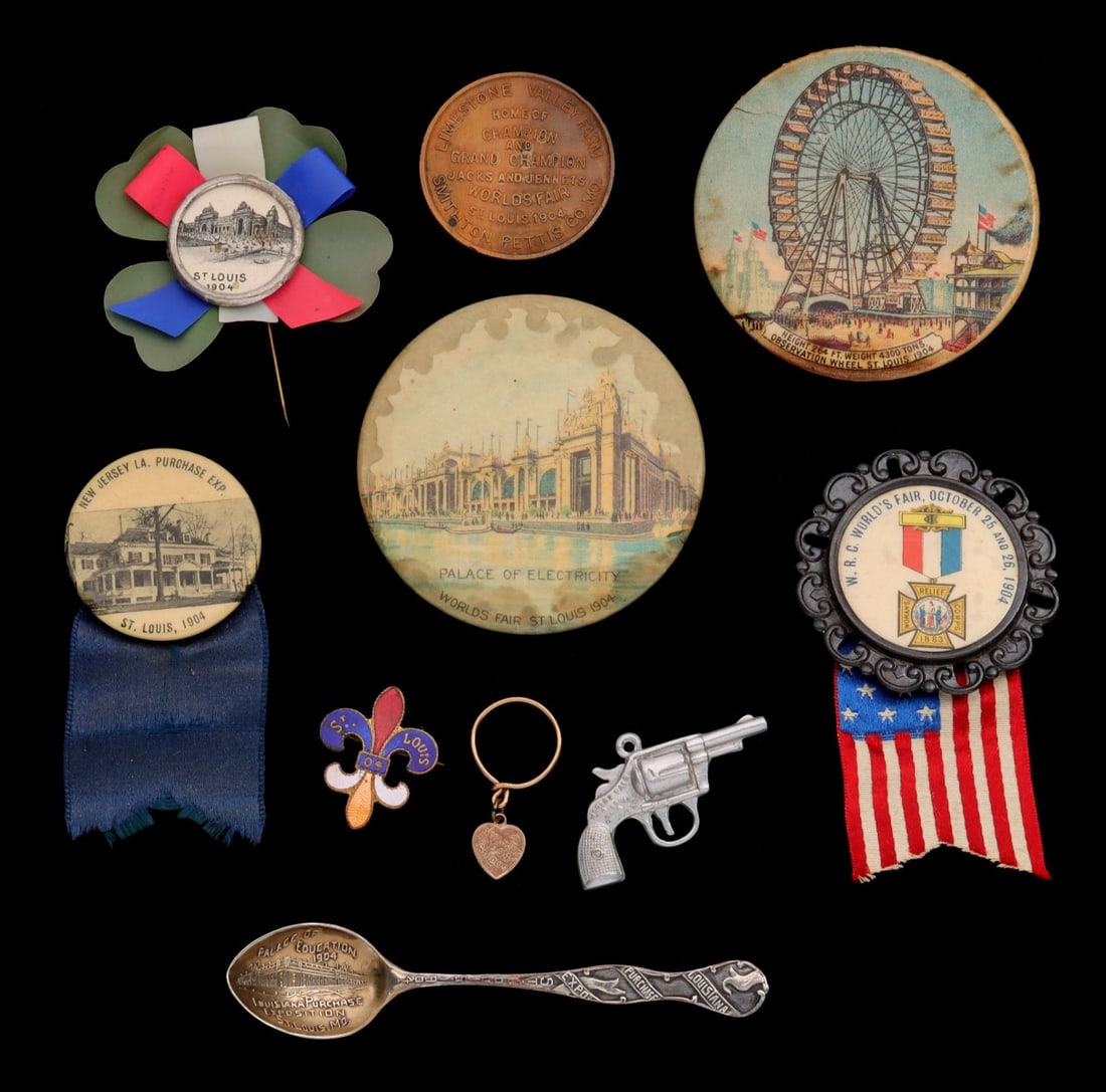 A COLLECTION OF 1904 ST. LOUIS WORLD'S FAIR SOUVENIRS (1 of 16)