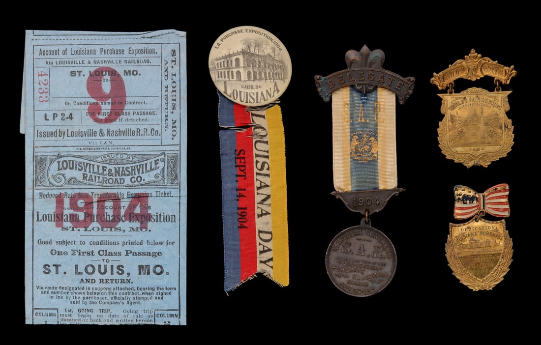 A COLLECTION OF 1904 ST. LOUIS WORLD'S FAIR SOUVENIRS (1 of 13)