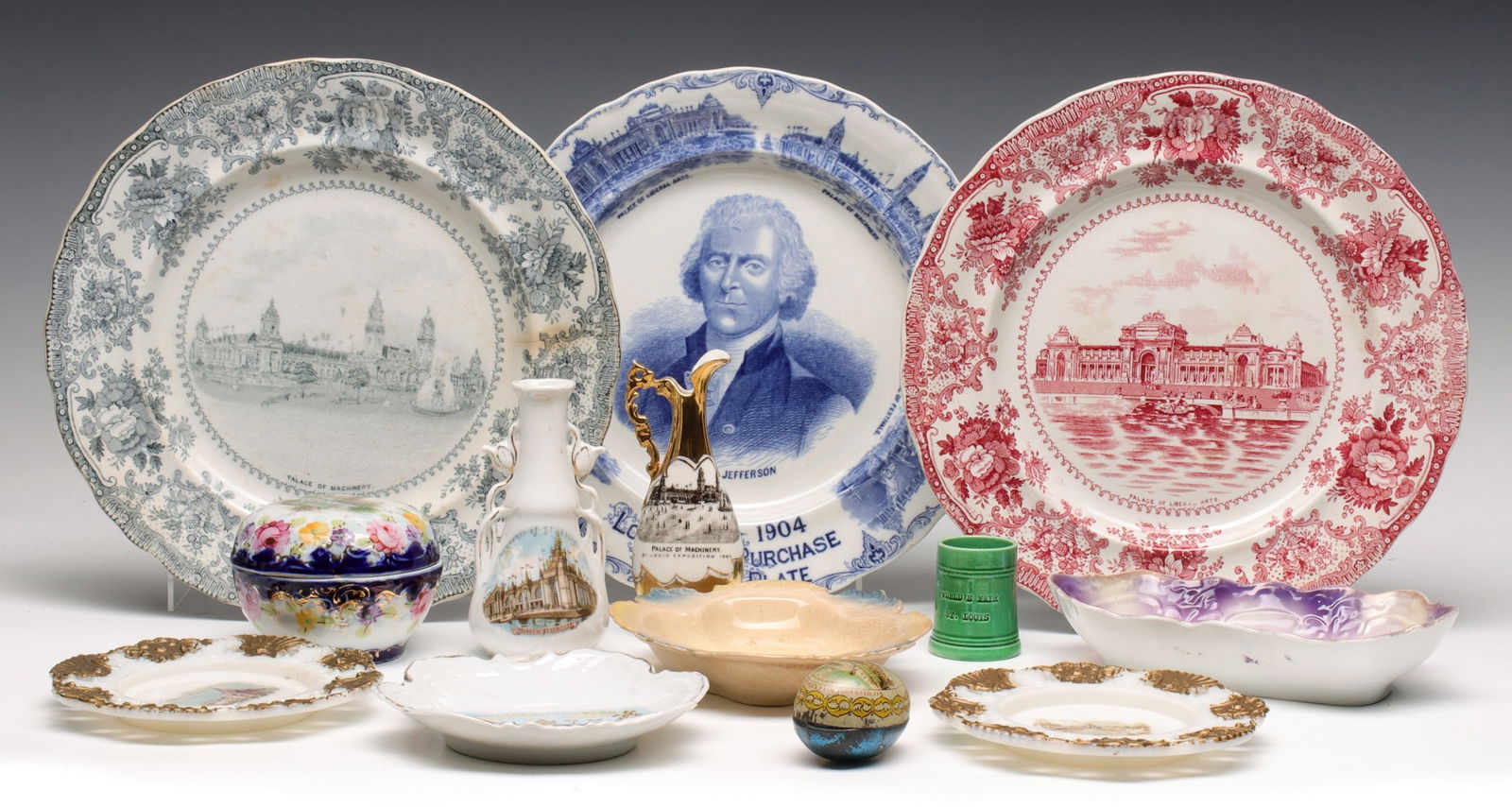 A COLLECTION OF 1904 ST. LOUIS WORLD'S FAIR SOUVENIRS (1 of 16)