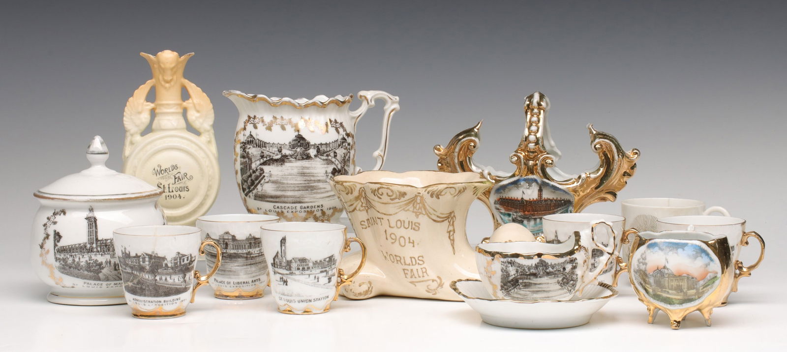 UNUSUAL EXAMPLES OF 1904 EXPO SOUVENIR CHINA (1 of 17)