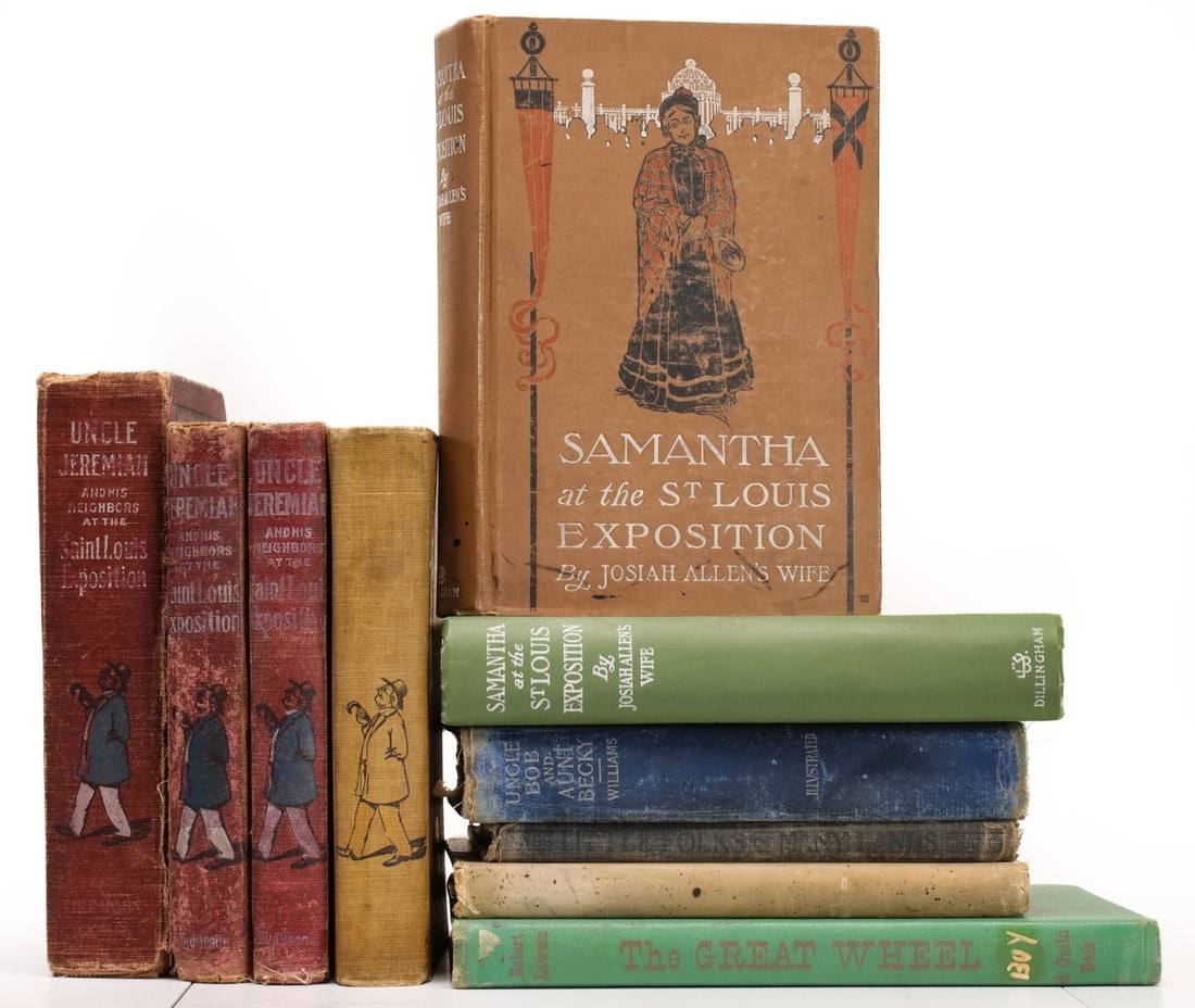 CHILDREN'S BOOKS OF 1904 WORLD'S FAIR THEMES: 1) Nirdlinger, D. Ella. Althea or The Children of Rosemont Plantation. '1904' Publishing Company, St. Louis, 1902. 2) Chance, Lulu Maude. Little Folks of Many Lands. Ginn and Company, Boston, 1904. 3)