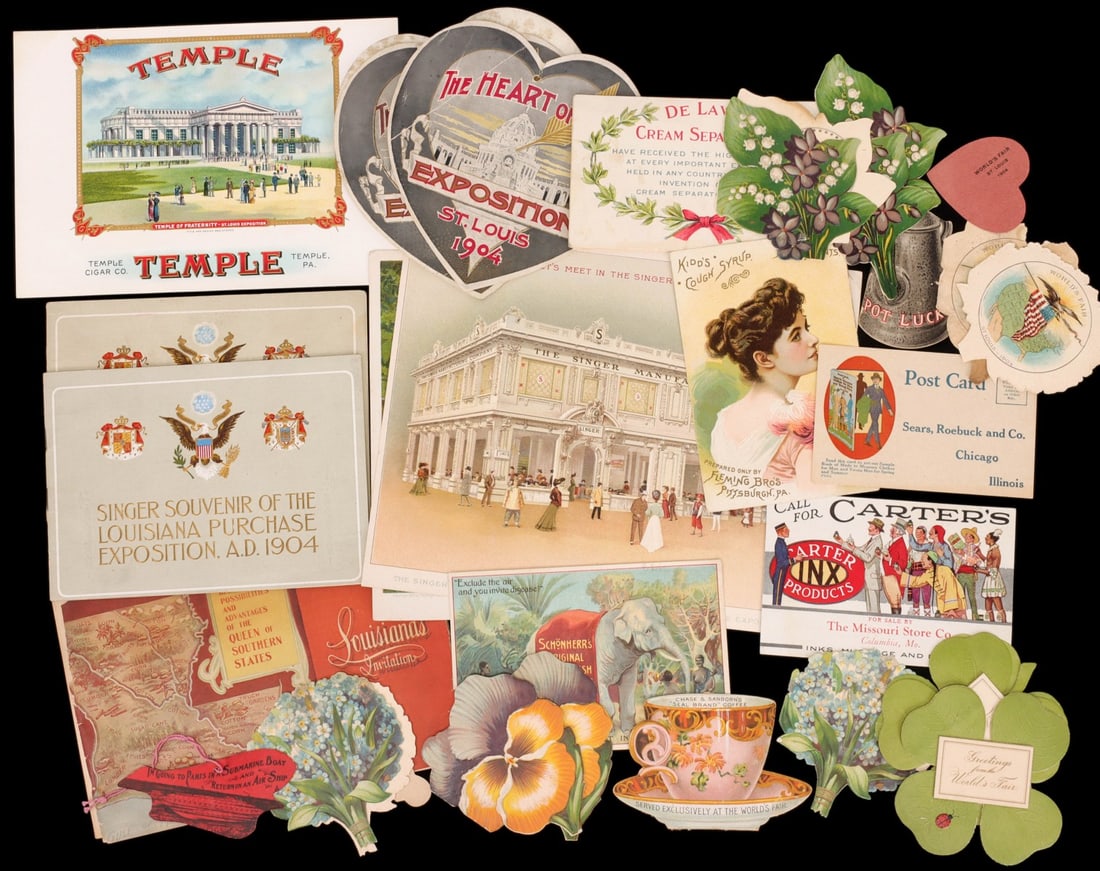 A COLLECTION OF 1904 WORLD'S FAIR SOUVENIR EPHEMERA (1 of 5)