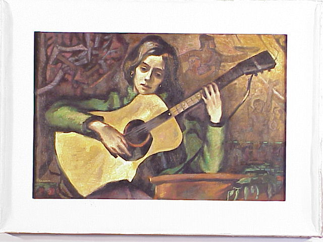 ROBERT MACDONALD GRAHAM, JR. (1919-2000): Acrylic on Masonite "Old Song", 16"X24"