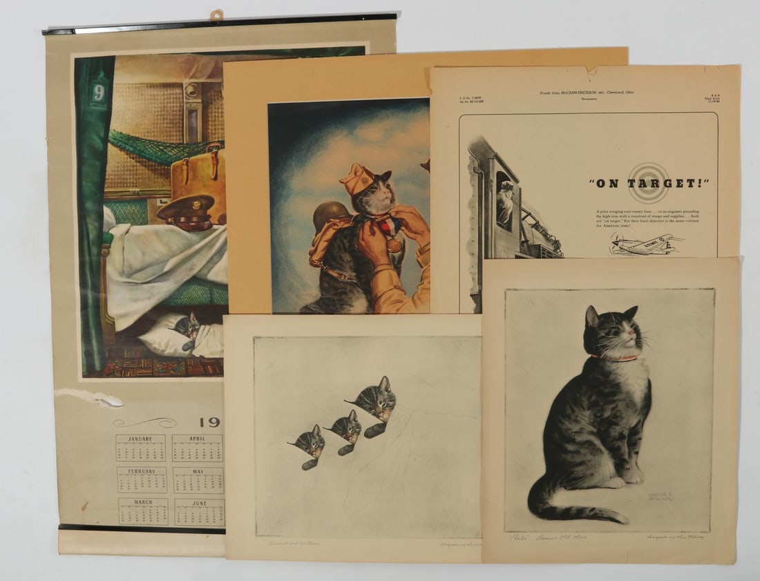 CHESAPEAKE AND OHIO CALENDAR TOPS WITH CHESSIE (1 of 3)