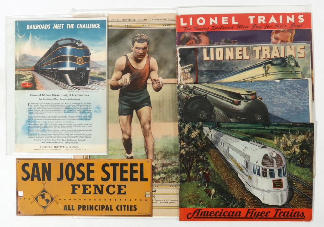 VINTAGE MAGAZINE ADS, LIONEL TRAINS CATALOGS, MORE (1 of 7)