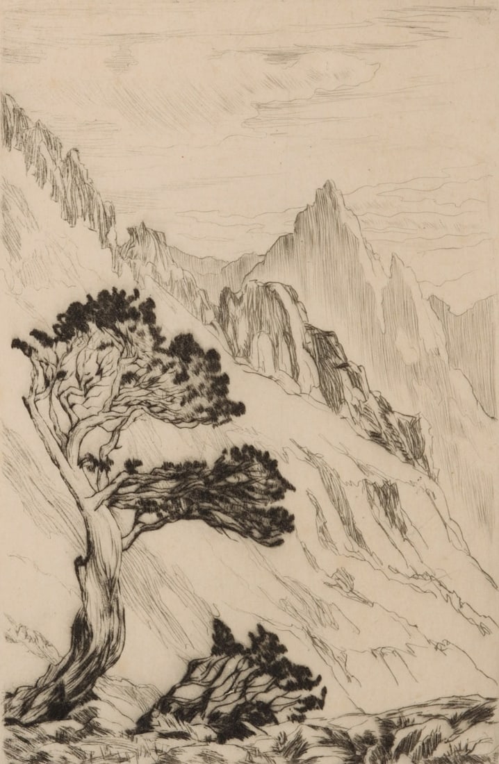 LYMAN BYXBE (1886-1980) PENCIL SIGNED ETCHING (1 of 11)