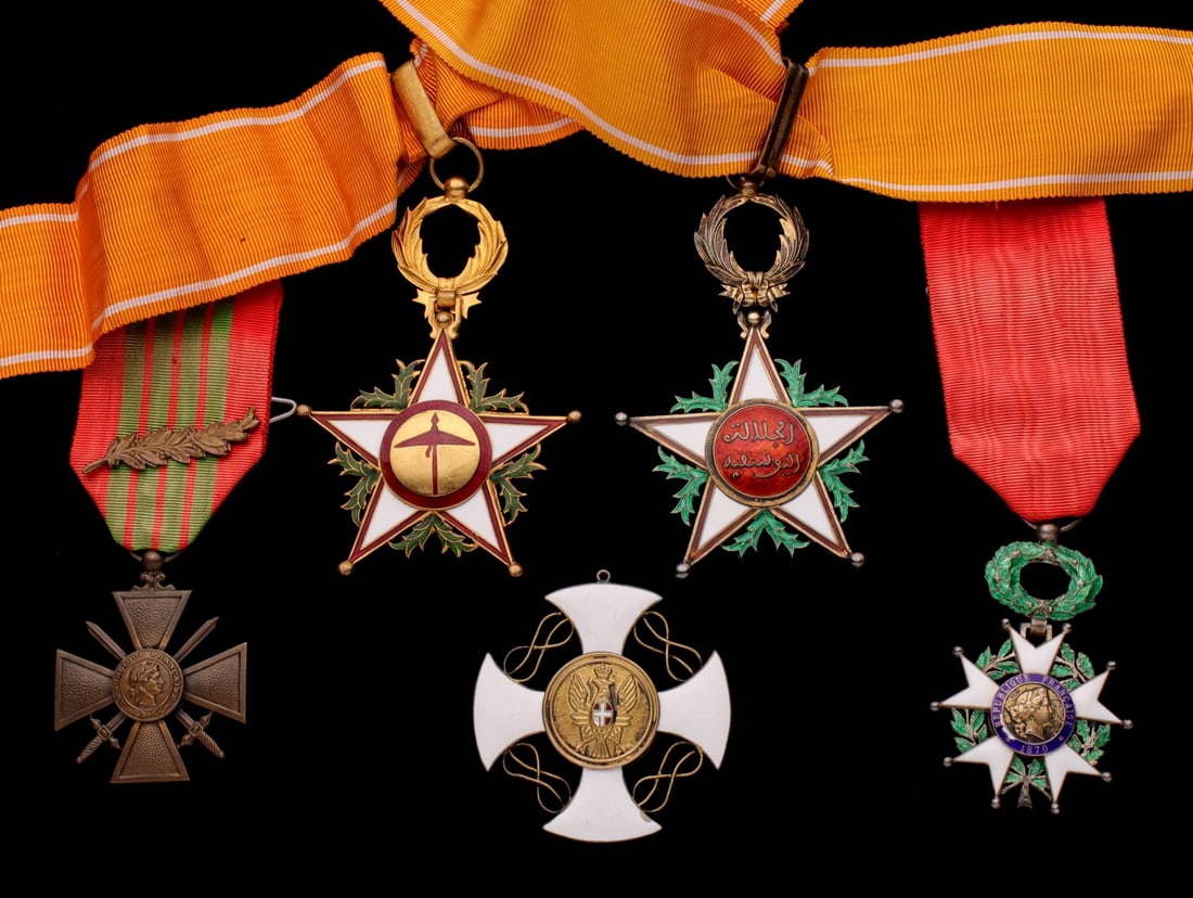 A COLLECTION OF FIVE ORDER MEDALS (1 of 14)