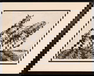 LOUIS SZANTO (1889-1965) PENCIL SIGNED ETCHING