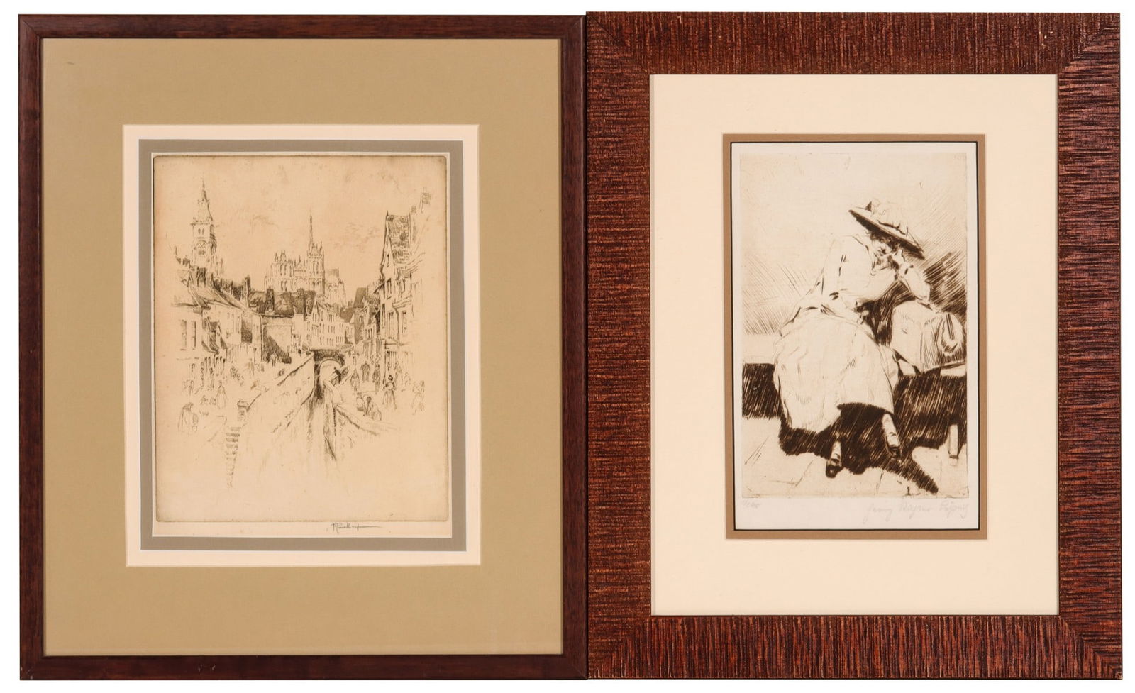 J. PENNELL, PLUS ANOTHER EARLY 20C SIGNED ETCHING (1 of 18)